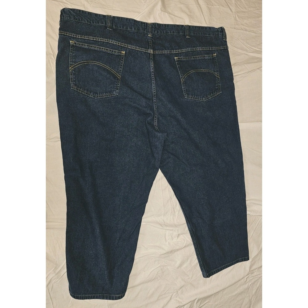 King Size Jeans Men's Size 52x38 Blue Dark Wash Nice Quality - Picture 3 of 3